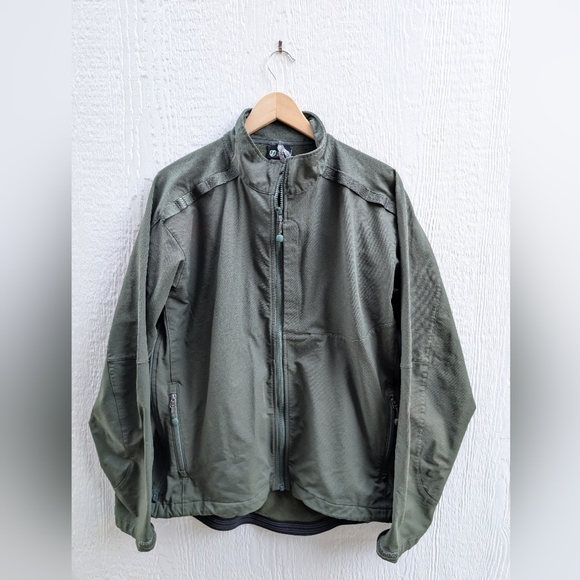 Horace Small Olive Green High End Performance Vented Jacket Full Zip Men's Large - Picture 1 of 5